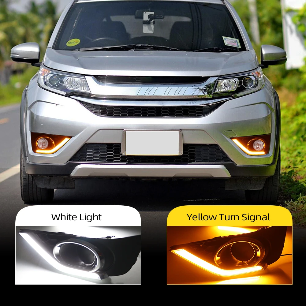 Светодиодные дневные ходовые огни противотуманная фара крышка для Honda BRV BR V 2015 2016