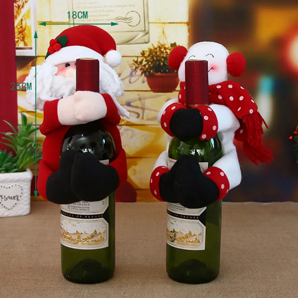 Домашняя праздничная одежда объятия бутылки держать крышки крышка для с красным