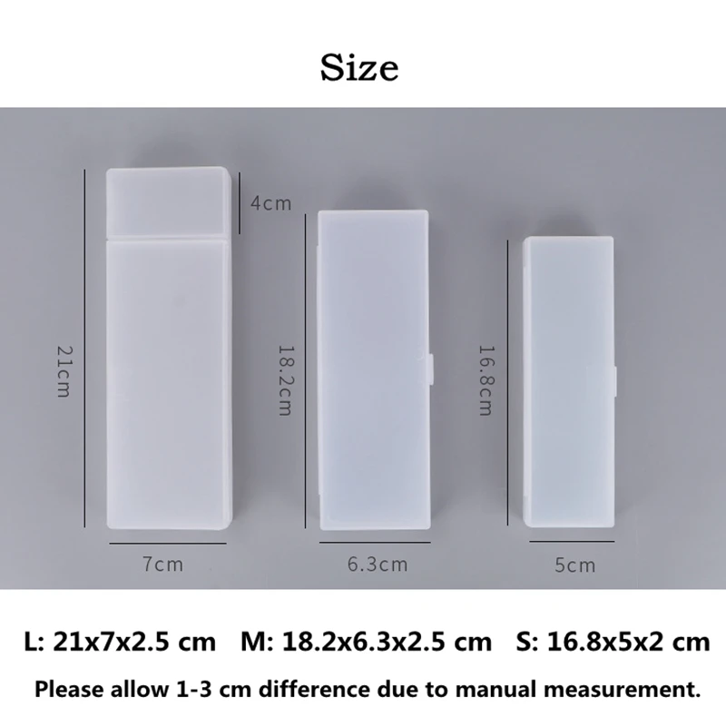 Креативный однотонный чехол для карандашей полипропиленовый Прозрачный матовый