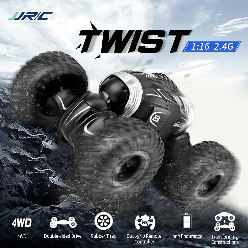 RC автомобиль 15 км/ч 4WD один ключ деформация Флип 360 ° трюк Вращающийся
