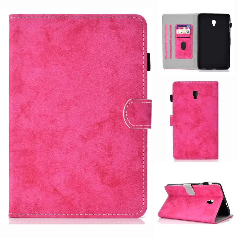 Черный синий розовый чехол для Samsung Tab A 8 0 Модный подставка умный Galaxy T380 SM T385