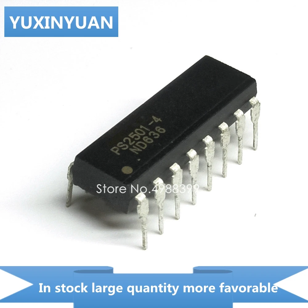 YUXINYUAN 5 шт. PS2501-4 PS2501 PS25014 PS S2501-4 2501 DIP16 в наличии | Электронные компоненты и