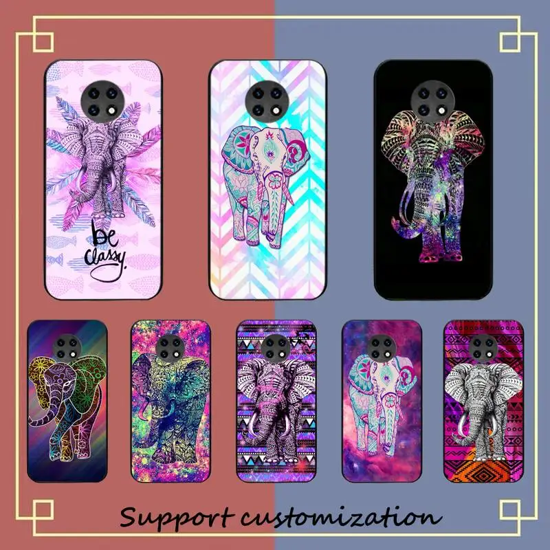 

Indian Animal Elephant Totem Phone Case For Redmi Note 8A 7 5 Note8pro 8T 9Pro note 6pro Funda Capa