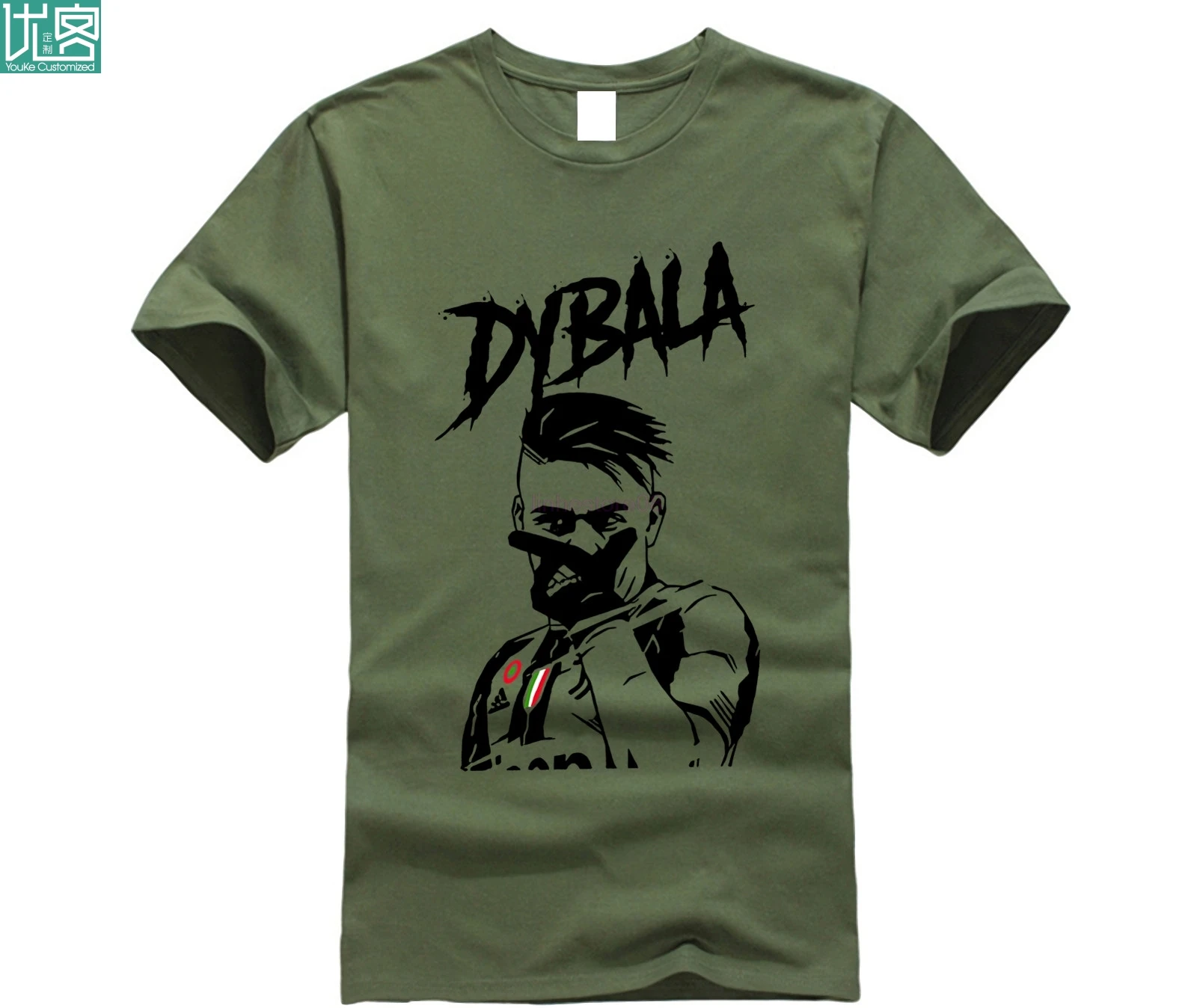 2019 летняя модная футболка Paulo Dybala Мужская хлопковая с коротким рукавом и принтом