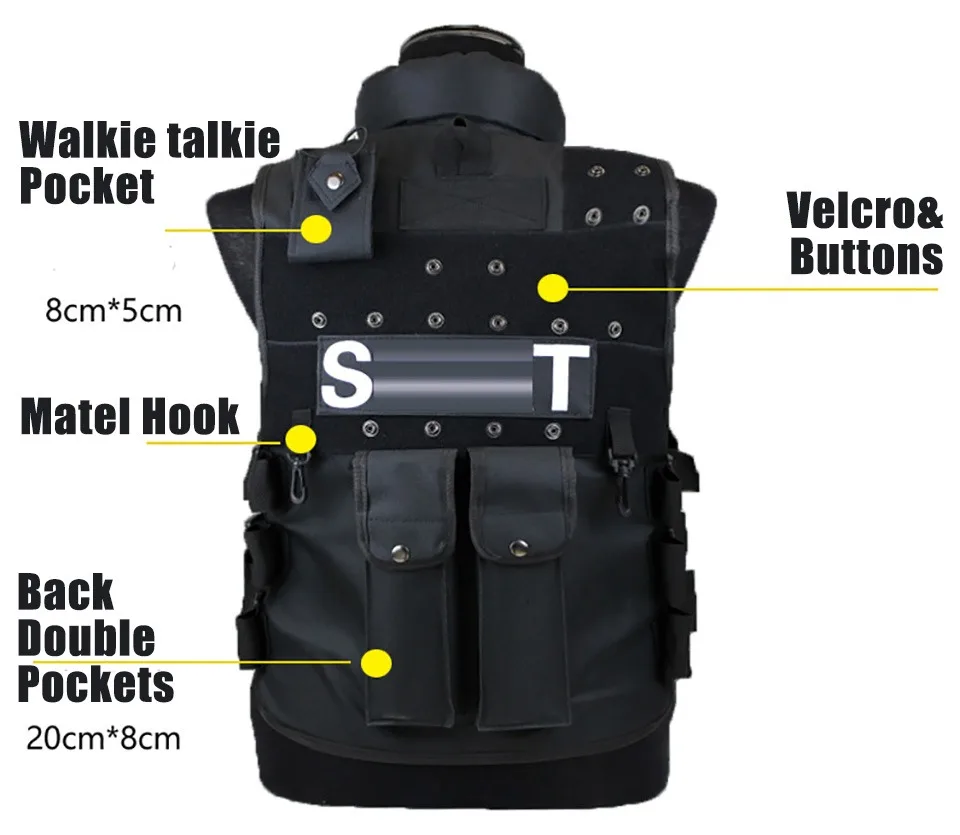 

Multifunction Adjustable Tactical Vest Men Hunting Vest Waistcaot Military Training CS Waistcoat swat Security Vest