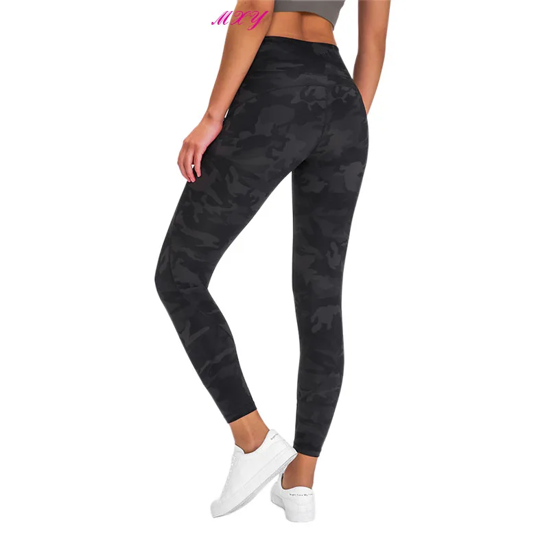 Обтягивающие Леггинсы для йоги сексуальные линии персиковые леггинсы фитнеса и