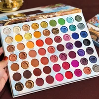 glazzi 63 color eye shadow palette high quality professional makeup sets summer look glitter shimmer matte baked shadows