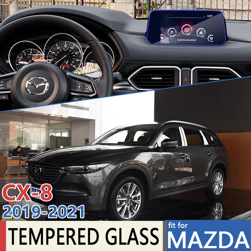 

Для Mazda CX-8 KG 2019 2020 2021 автомобильная навигация Авто GPS идеально подходит пленка сенсорный Полноэкранный протектор Закаленное стекло аксессуа...