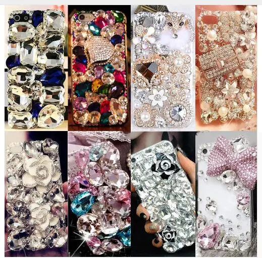 Роскошный чехол милые блестящие стразы с кристаллами 3D камни твердая задняя
