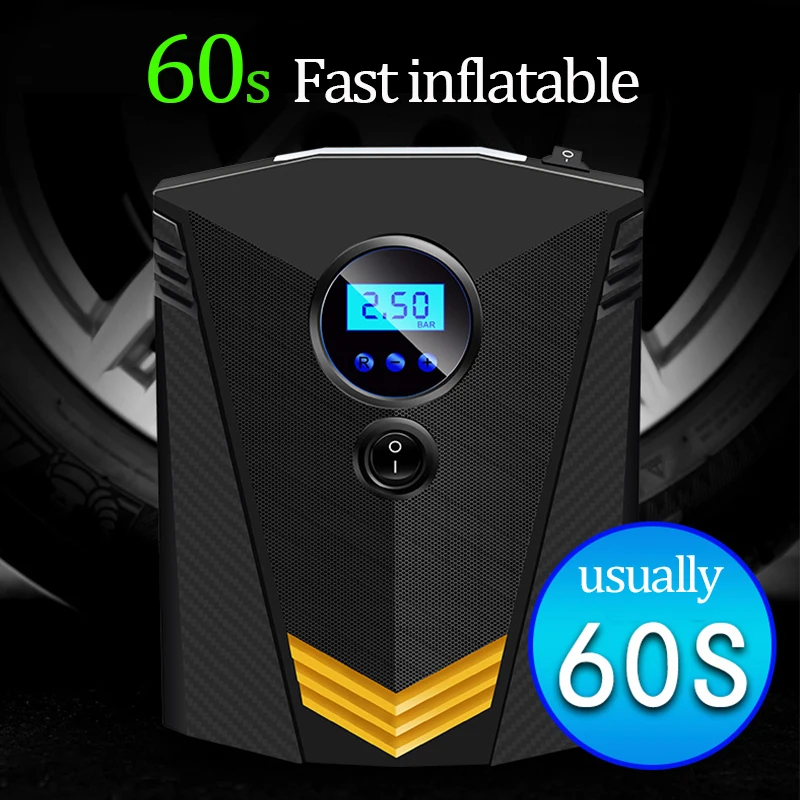 

Car Tire Inflatable Pump 12V Digital Electric Air Compressor Portable Auto Tyre Inflator Repair Tool Box Car Tire Tyre Inflator