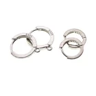 Серьги-кольца из твердого стерлингового серебра 925 пробы круглые серьги крючки для женщин и мужчин модные ювелирные кольца для ушей фурнитура Z1265