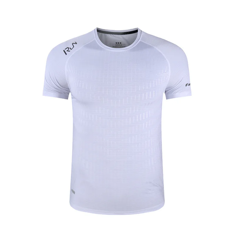 Мужская быстросохнущая дышащая футболка спортивные футболки для бега