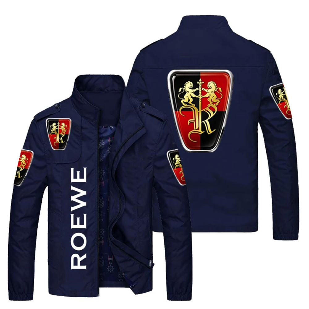 

Spring and Autumn Original Boutiques Men's Jackets Brand LOGO Zipper Cardigan Stand-up Collar Men's Slim Motorcycle Jacket M-5XL