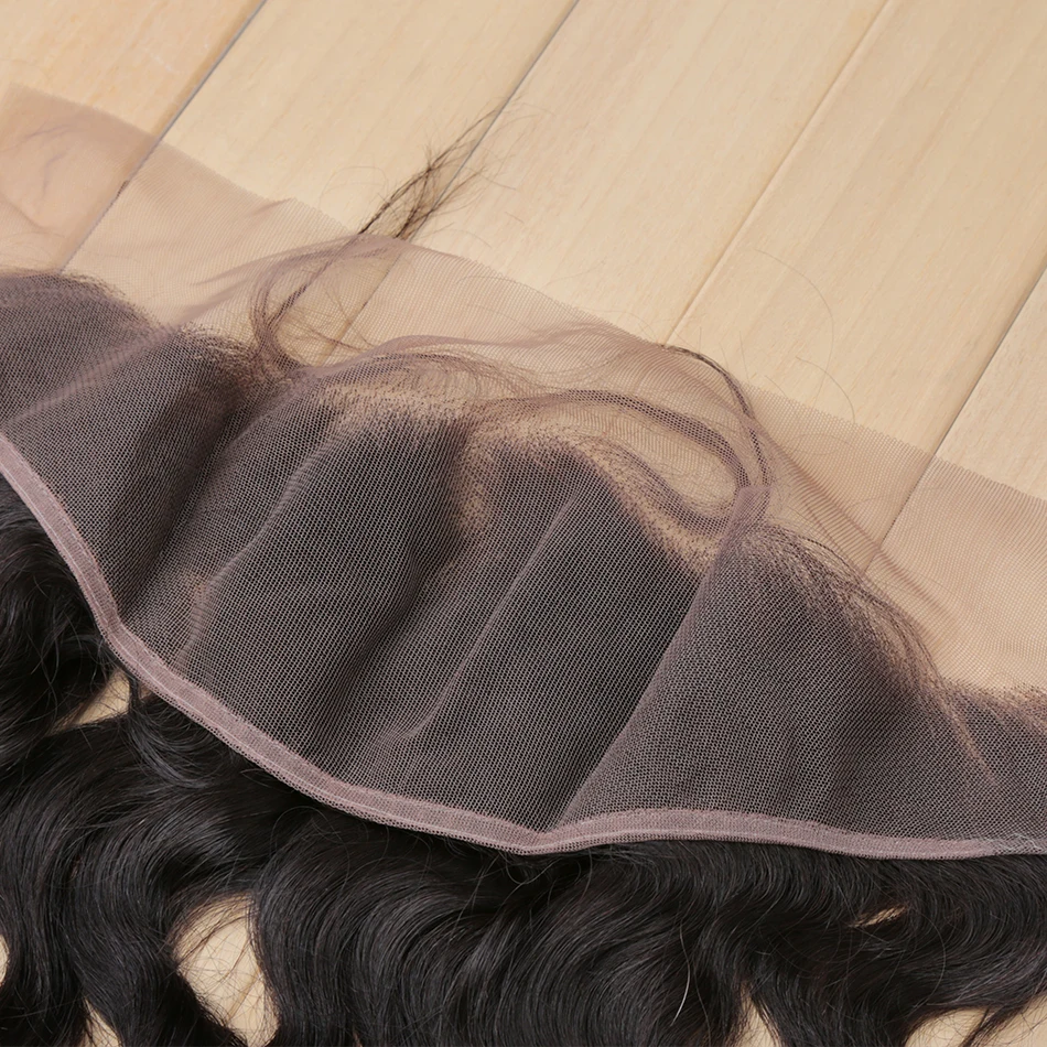 Бразильские свободные волнистые волосы remy 13*4 кружевное фронтальное закрывание