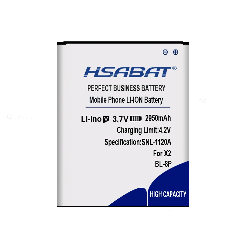 HSABAT новый аккумулятор 2950 мАч BL-8P для UMIX2 VOTO X2 V5 DNS S5002 BL8P BL 8P Быстрая доставка |