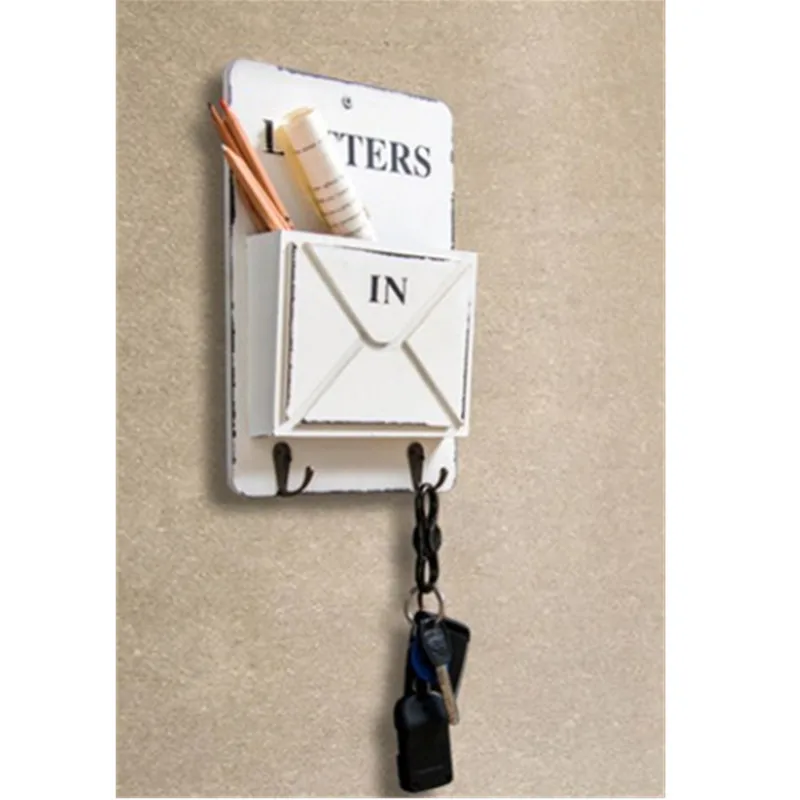 Современный Декоративный ящик для хранения ключей настенная полка деревянная