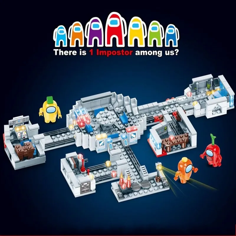 

Small Particle Spaceman Alien Undercover Game Children's Assembled Building Block Minifigure Puzzle Model Doll Toy
