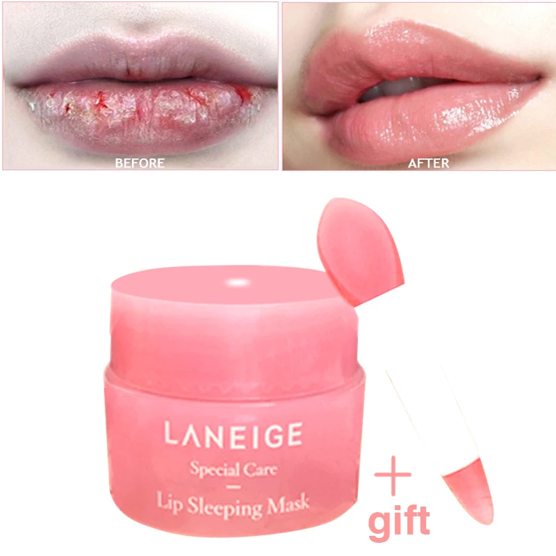 

3g Korea Lip Sleeping Mask Night Sleep Maintenance Moistened Lip Balm the Pink Lips Bleaching Cream Nourish Protect Lips Care