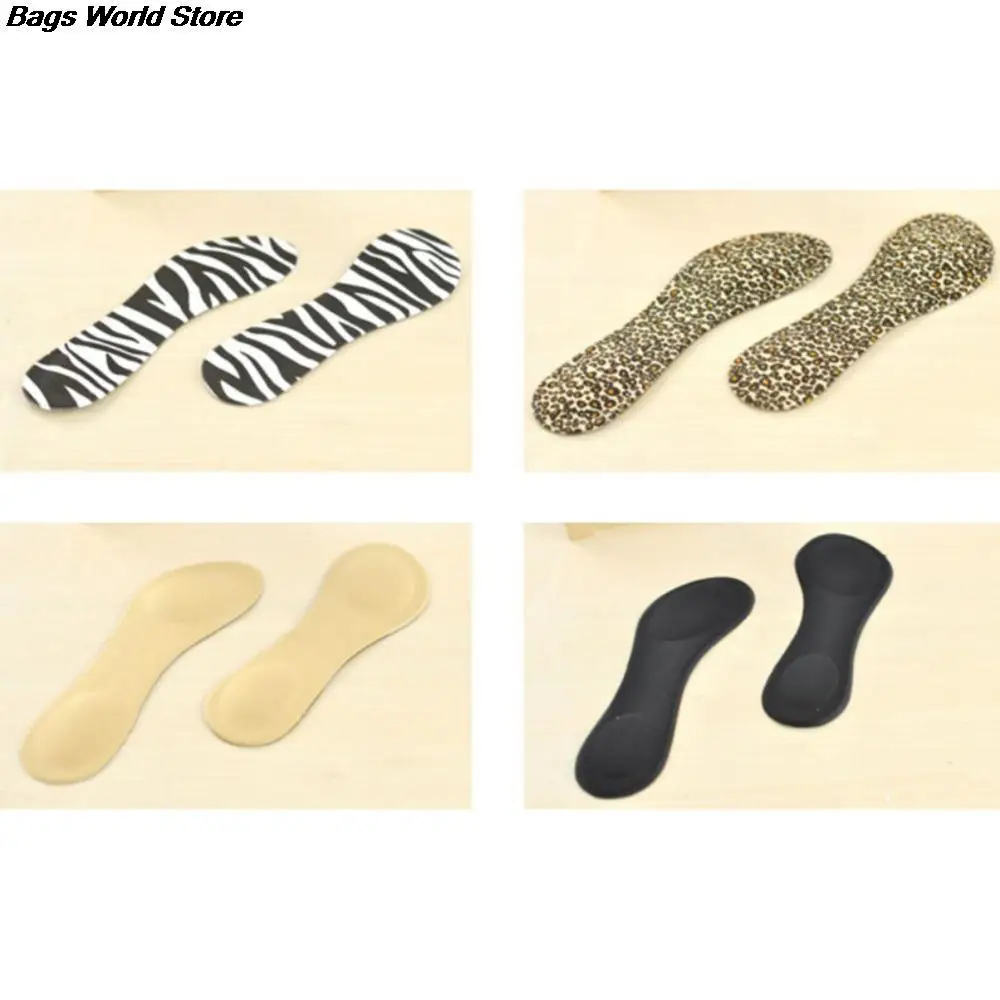 

4 Colors Women High Heels Sponge 3D 4D Shoe Insoles Cushions Pads DIY Cutting Sport Arch Support Orthotic Feet Care Massage