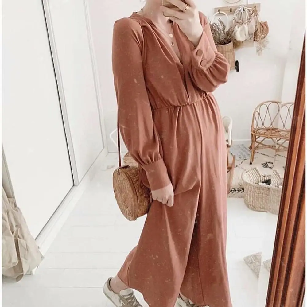 Fashion 2019 jumpsuit long sleeve with belt za pink v-neck high waist rompers womens | Женская одежда