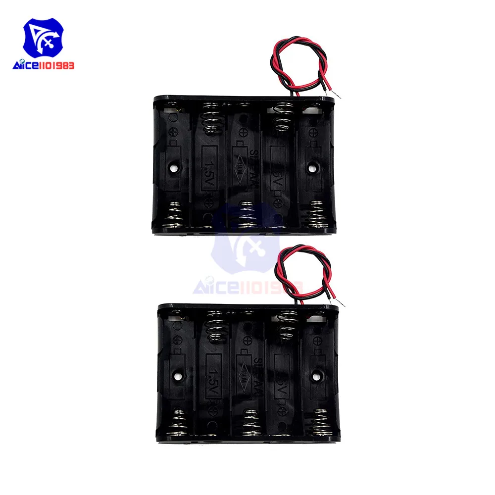 Diymore 2 шт 5 x AA Батарея держатель с проводами|holder box|holder aaholder for |