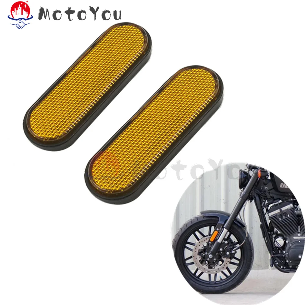 Отражатель для передней вилки мотоцикла желтые Предупреждение ющие наклейки