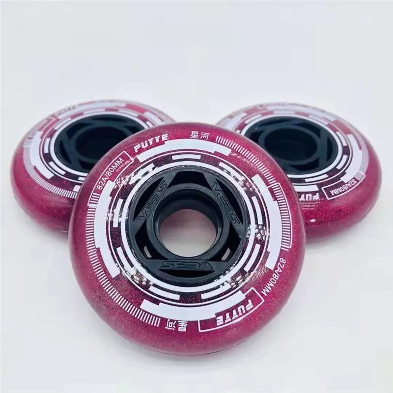 PUYYE & SEBA Famous 82A Slalom Wheel Elasticity Прочные роликовые коньки FSK Rodas Мягкие гладкие коньки из искусственной кожи для детей и взрослых Роликовые 64 80 мм (art.: 3920cc6fcdfe8) - 3920cc6fcdfe8