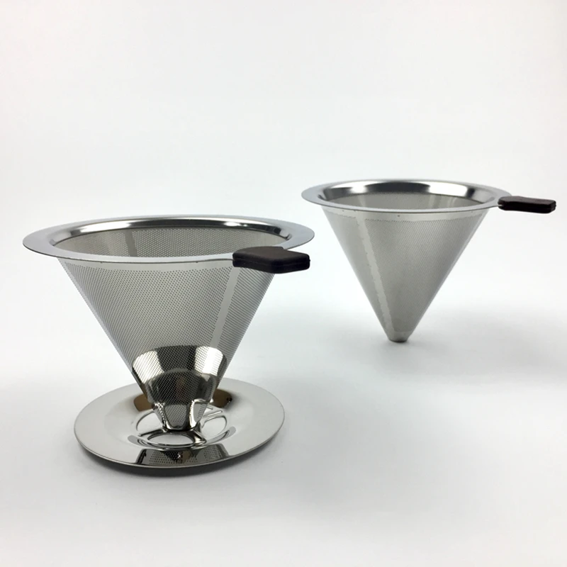 

Stainless Steel Coffee Filter Holder Reusable Coffee Filters Dripper v60 Drip Coffee Baskets