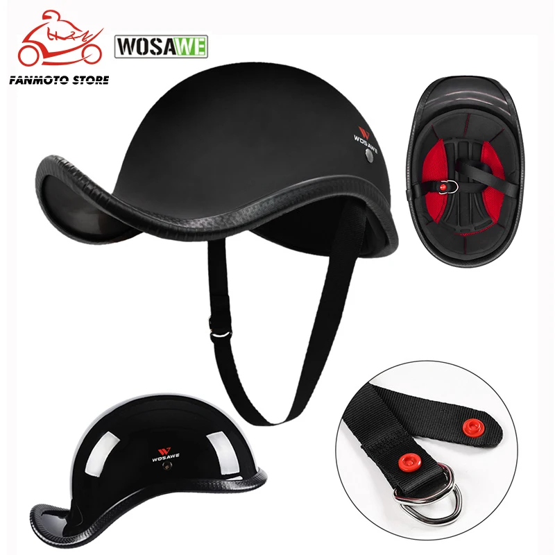 WOSAWE винтажные мотоциклетные шлемы на пол лица для мужчин и женщин|Шлемы| |