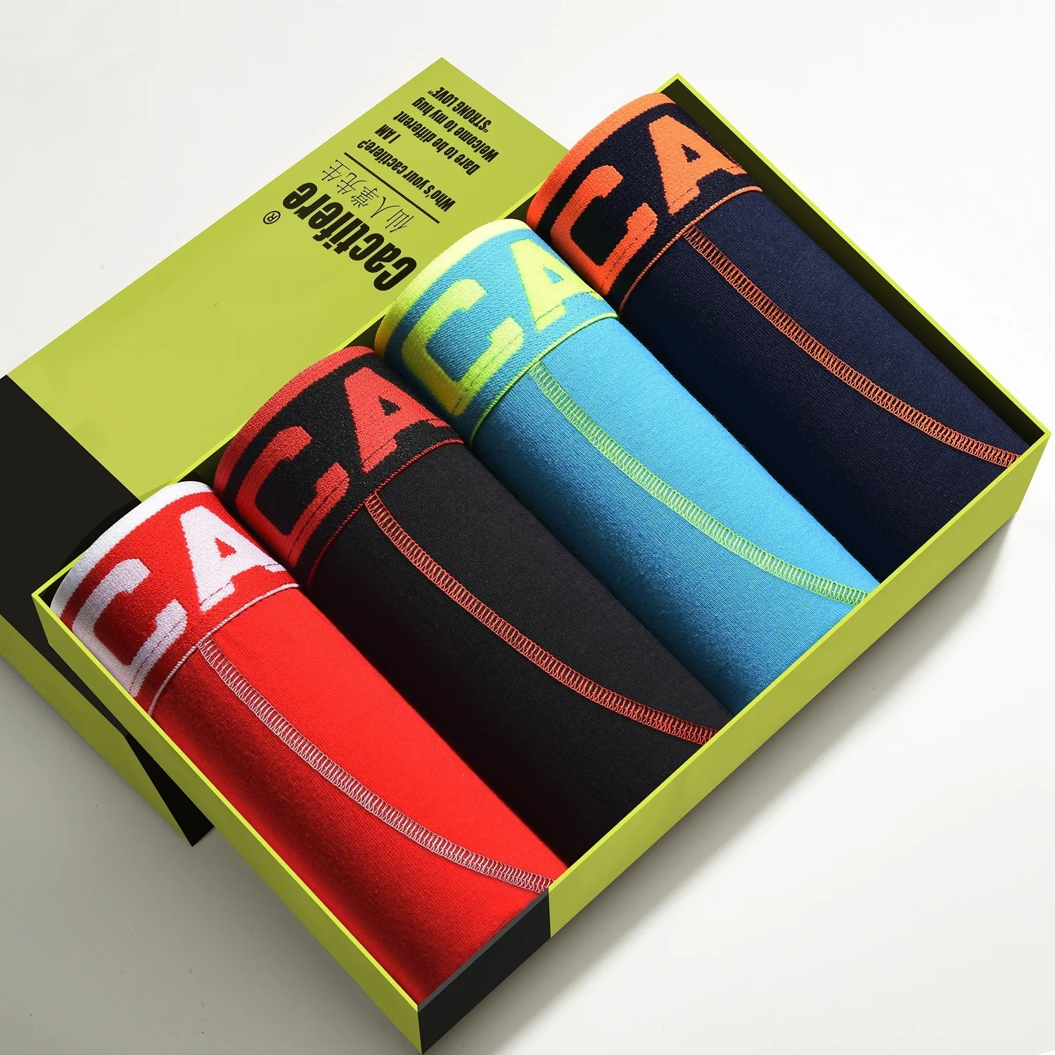 

4pcs/lot Men Underwear Boxer Elasticity Shorts Panties Solid Shorts Brand Underpants Men Cotton Breathable Shorts Men L-5XL