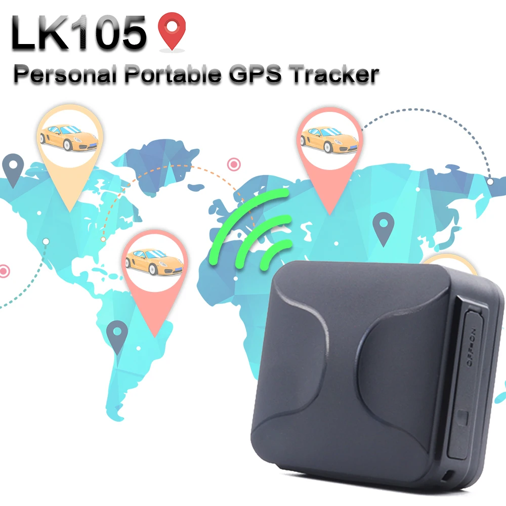 Мини gps трекер положения LK105 Водонепроницаемый IPX6 долгое время ожидания История