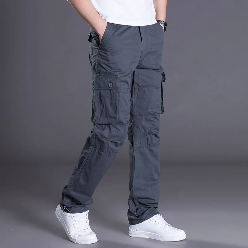 Мужские походные брюки в стиле милитари повседневные хлопковые тактические