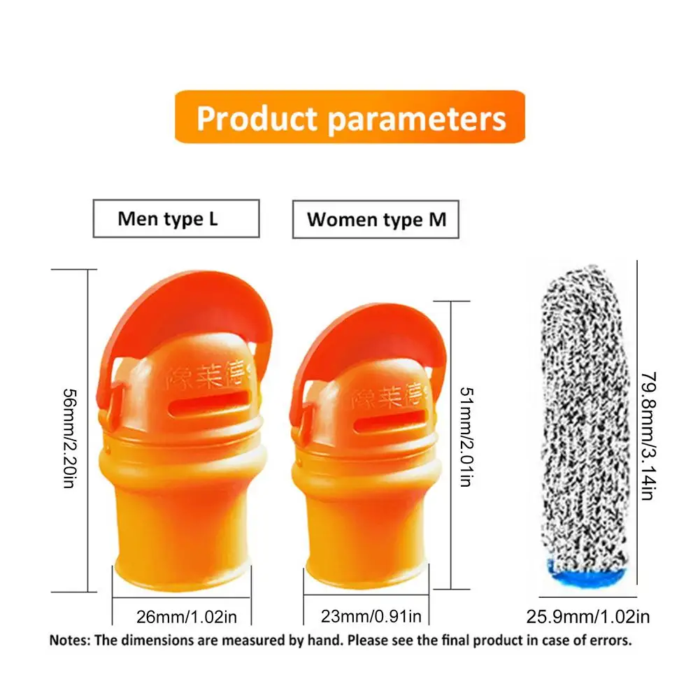 

6pcs Thumb Cutter Finger Guards Plant Picking Tool Kitchen Gadget Thumb Scissors with Pepper and Beans Fingertip Tools