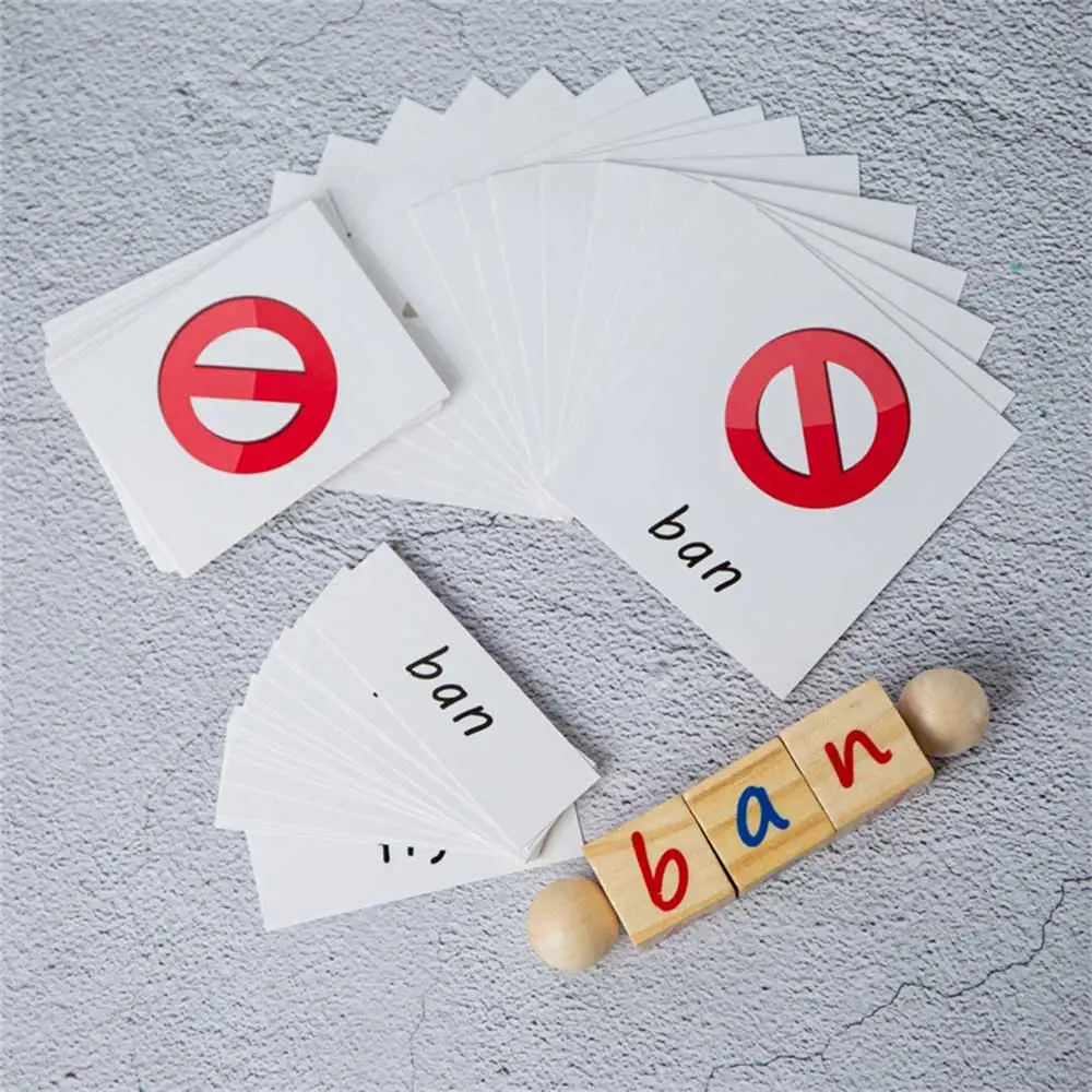 

Alphabet cube puzzles Montessori educational wooden toys Letters Spell English word game learning Educational toys for Children