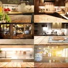Реквизит для фотостудии Nitree фон деревянная доска размытый пиксель кухня Виниловый фон для фотографии гурманов
