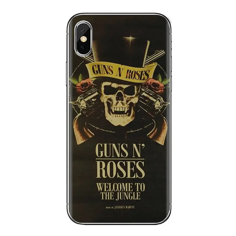 Мягкие прозрачные чехлы guns n roses музыка банк для Samsung Galaxy J1 J2 J3 J4 J5 J6 J7 J8 плюс 2018 Prime