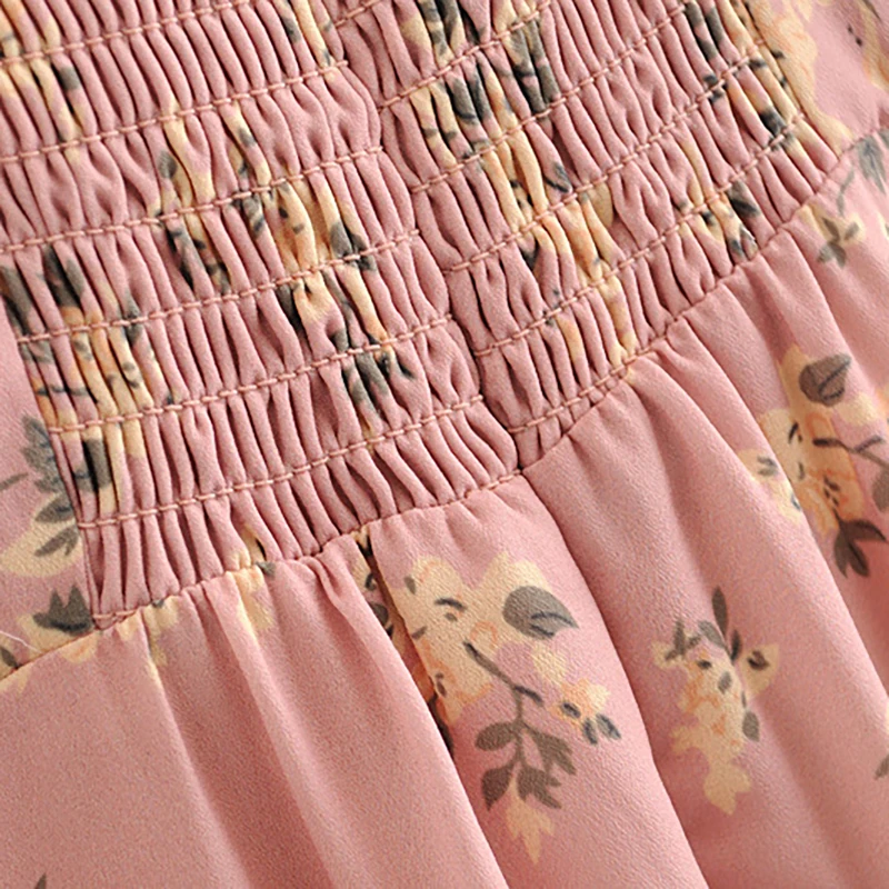 Aachoae Boho женское платье на бретельках миди с цветочным принтом без рукавов