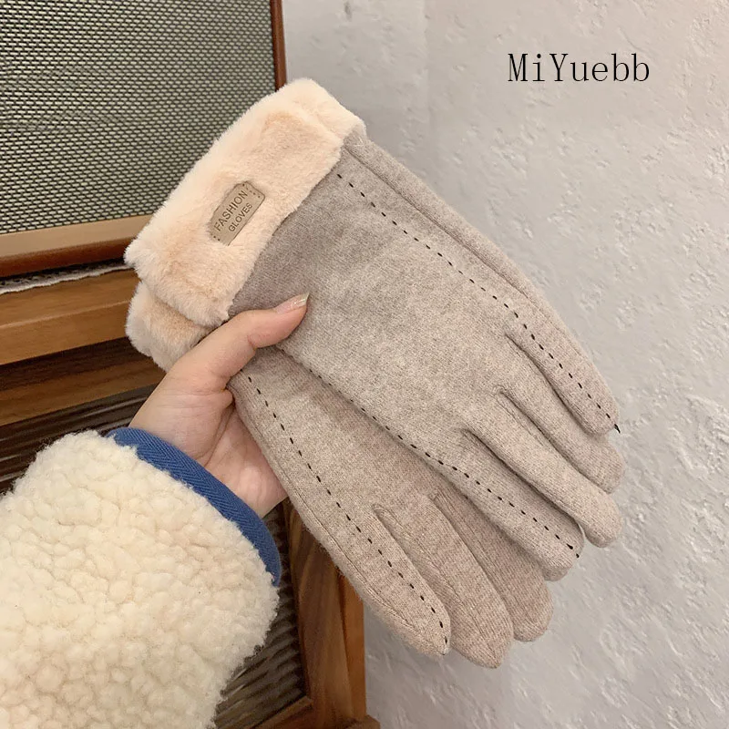 

Adult women Female Gloves Winter plus thickening to keep warm students And Ladies Riding Cold-proof Driving Anti-freezing st7
