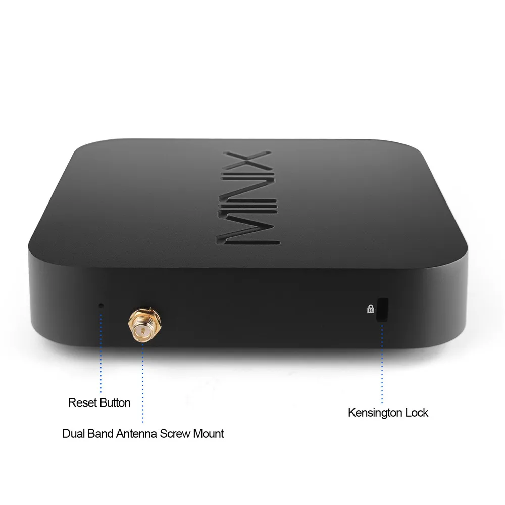 Мини ТВ приставка MINIX NEO 4K Ultra HD Android медиахаб Amlogic 4 Гб DDR4 32 ГБ eMMC Smart TV BOX Dolby Видео