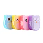 Портативный Ланч-бокс с рисунком совы, портативный пластиковый контейнер для еды и пикника, с отделениями, для детей