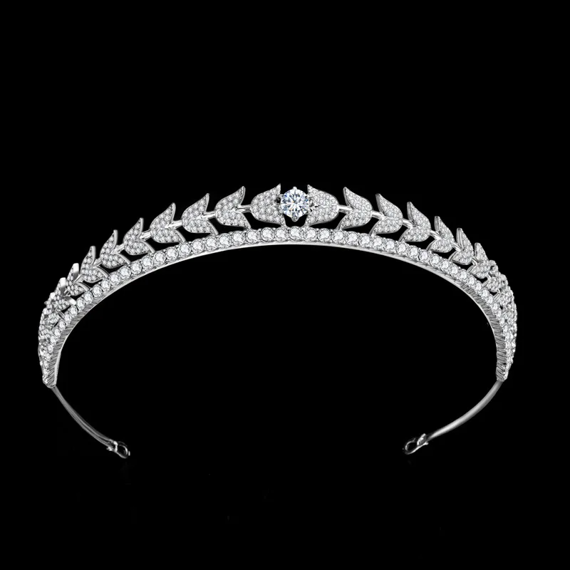 

Женский обруч для волос ручной работы, обруч для волос с блестящими цирконами, аксессуары для невесты, FS99