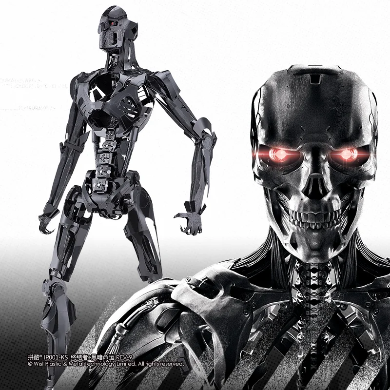 3D металлическая головоломка здание Терминатор Темный Fate REV 9 DIY лазерная резка