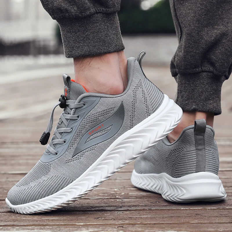 Мужские кроссовки 9908 из сетчатого материала со шнуровкой светильник веса с