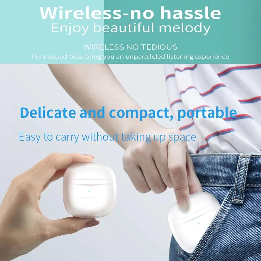 TWS наушники YHERRD с микрофоном поддержкой Bluetooth 5 0 и сенсорным управлением|Наушники