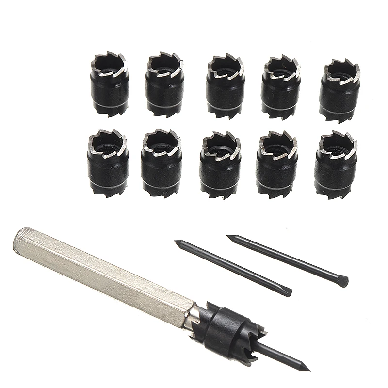 

13Pcs/set Double Sided Rotary Spot Weld Cutter HSS Hex Shank Drill Bit Remover Welder Tool For Cast Iron Die Steel