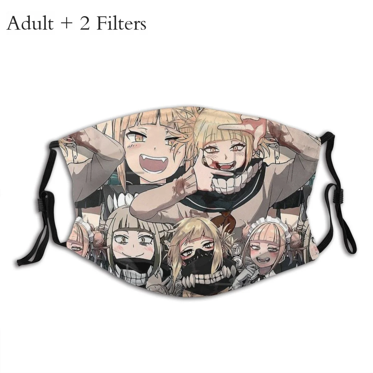 Химико Тога узор дань унисекс Пыленепроницаемая маска для рта Хентай Аниме Манга