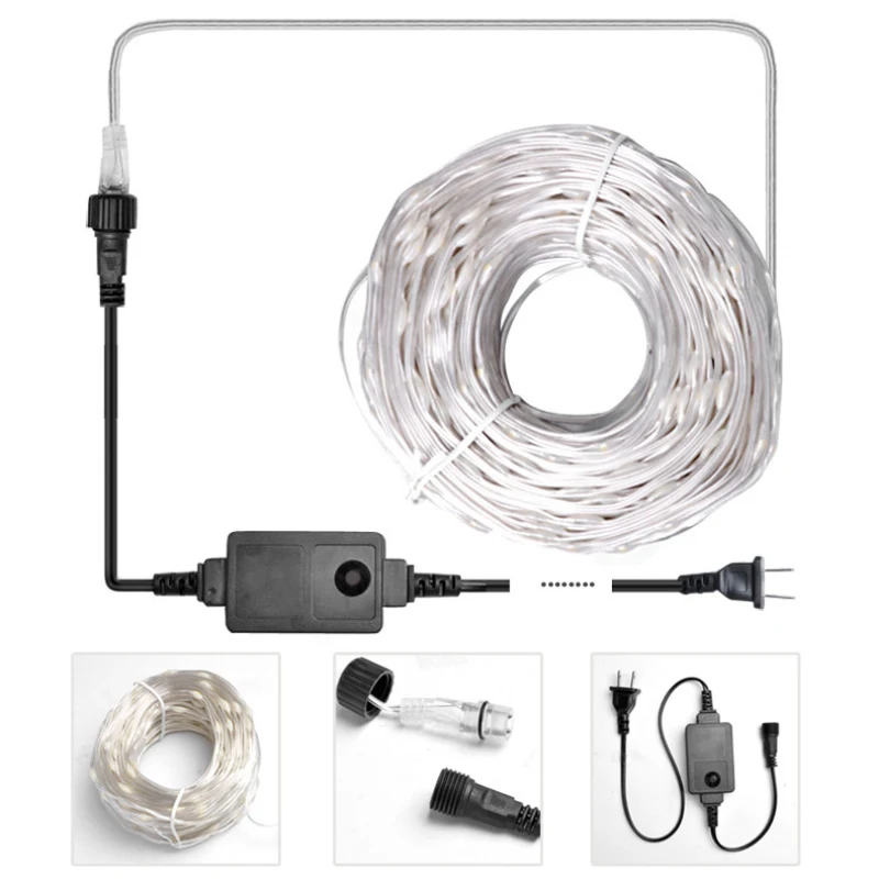 

10M/50M/100M 24V Waterproof Outdoor Christmas Light Fairy String Lights 8 Modes Decorative Lights Decorations For Home