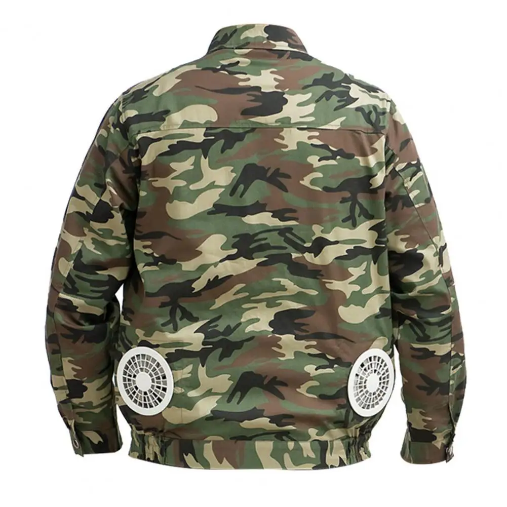 Куртка мужская камуфляжная с длинным рукавом и вентилятором охлаждающая Защита
