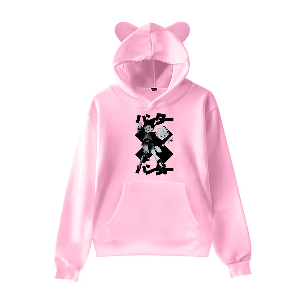 

Cat Ears Kids Hoodie Hunter x Hunter Hoodie Anime Sweatshirt Harajuku personality Boys Cotton Pullover Children's hoodie