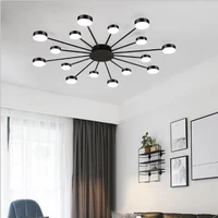 creative ceiling lights with led bulbs black bedroom living dining room kitchen lamp modern fixtures luminaire retro lighting